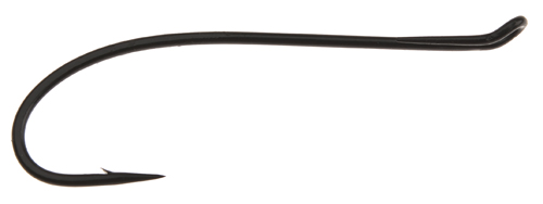 Ahrex Hr410 Single #6 Fly Tying Hooks Classic Up Eye Black Hook