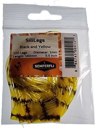 Semperfli SiliLegs Black & Yellow