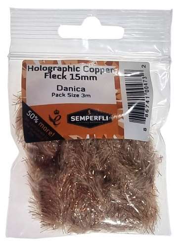Semperfli Copper Tinsel Fleck 15mm Large Danica