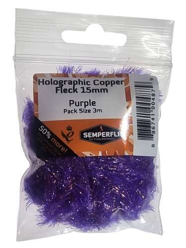 Semperfli Copper Tinsel Fleck 15mm Large Purple