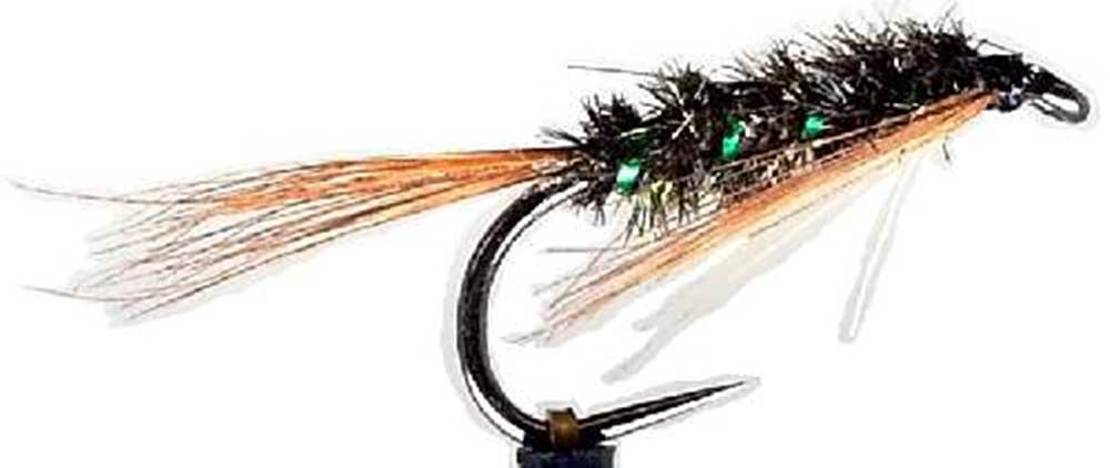 The Essential Fly Barbless Diawl Bach Holo Green Fishing Fly