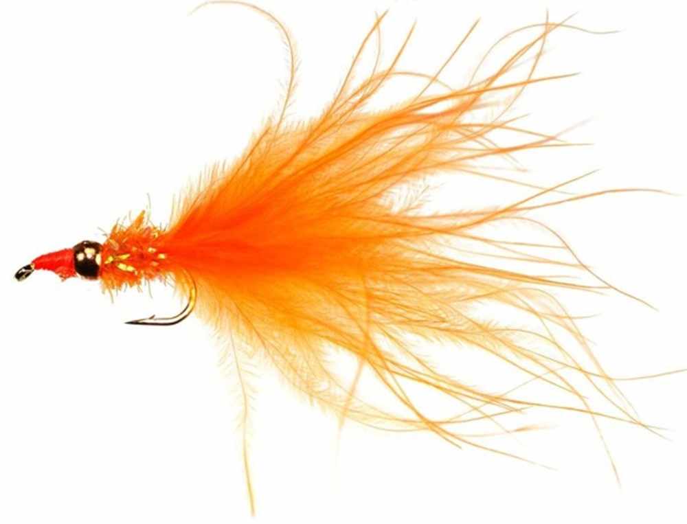 CJ's Fritz Tungsten Bead Nomad Orange Lure / Streamer - Charles Jardine