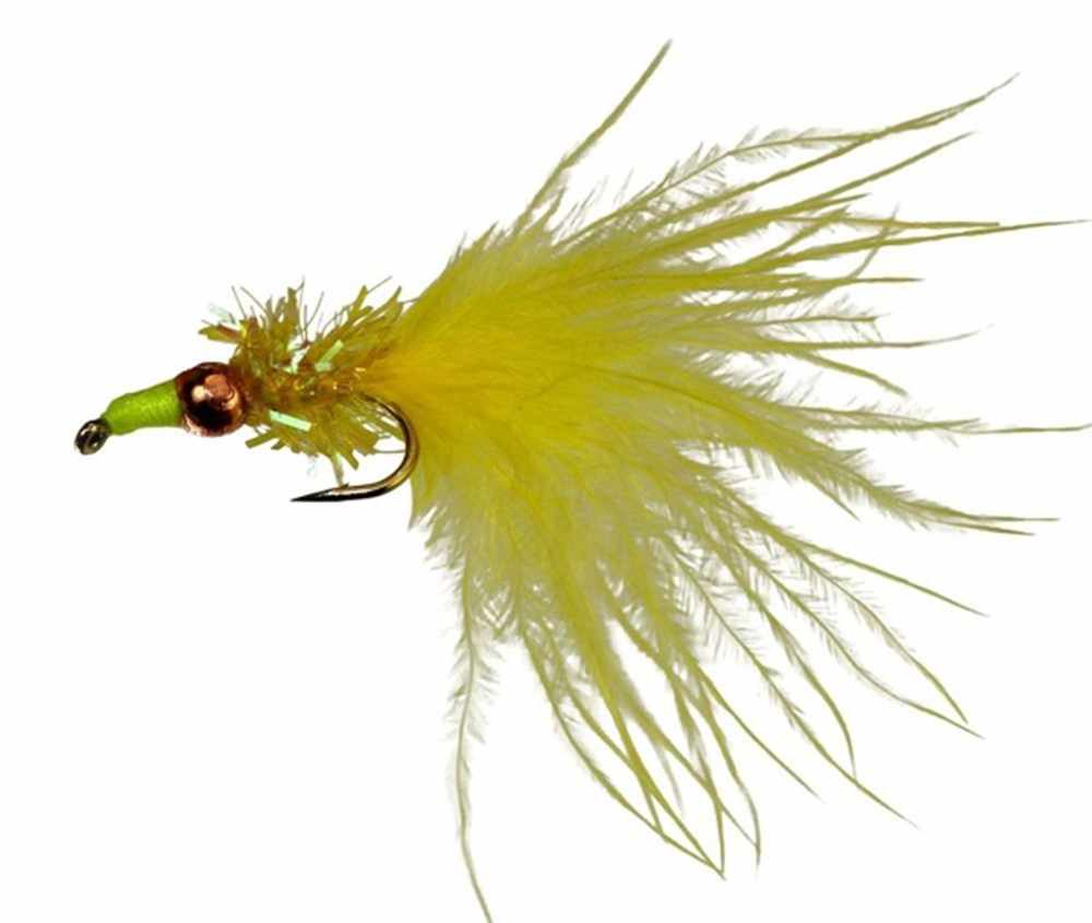 CJ's Fritz Tungsten Bead Nomad Yellow Lure / Streamer - Charles Jardine