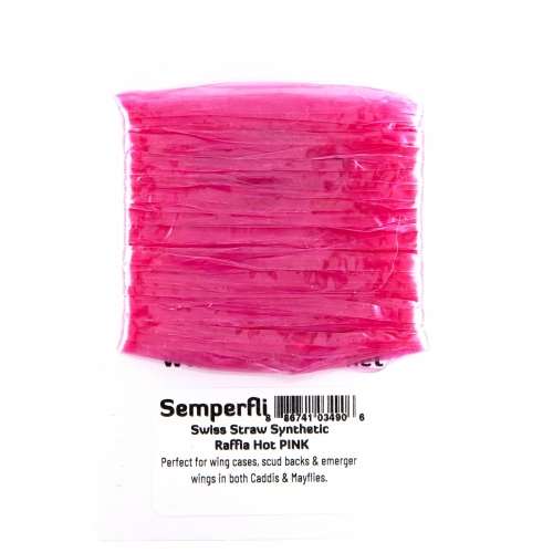 Semperfli Swiss Straw Synthetic Raffia Hot Pink
