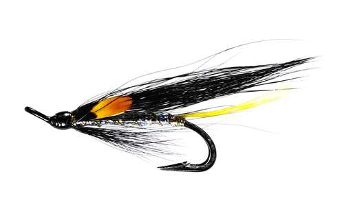 Caledonia Flies Silver Stoats Tail Jc Double #14 Salmon Fishing Fly