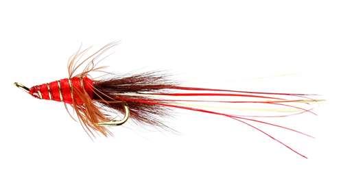 Caledonia Flies Red Francis Patriot Double #14 Salmon Fishing Fly