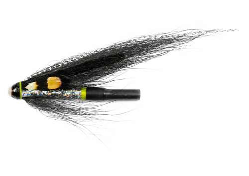 Caledonia Flies Silver Stoat Tail Copper Tube 1/2'' Salmon Fishing Tube Fly