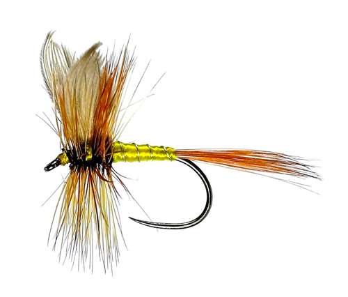 Caledonia Flies Greenwells Glory Winged Dry Barbless #14 Fishing Fly