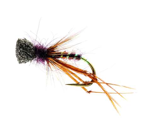Caledonia Flies Claret Hopper Popper #12 Fishing Fly