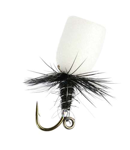 Caledonia Flies Black Dinky Dry #12 Fishing Fly Barbed Dry Fly