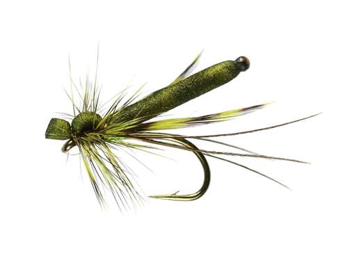Caledonia Flies Olive Damsel #10 Fishing Fly Barbed