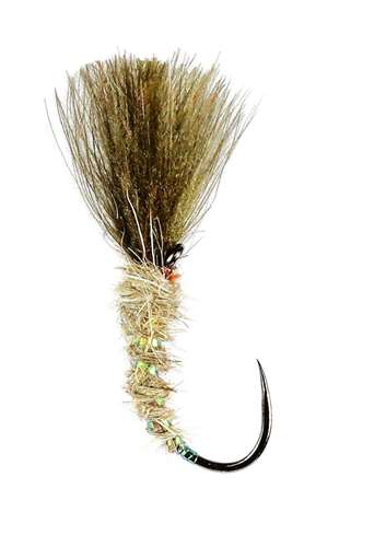 Caledonia Flies Shuttlecock Hares Ear Cdc Barbless #14 Fishing Fly