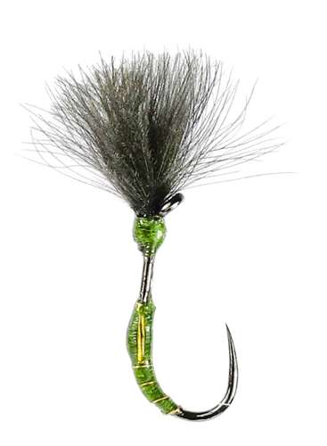 Caledonia Flies Olive Buzzer Shuttle Barbless #12 Fishing Fly