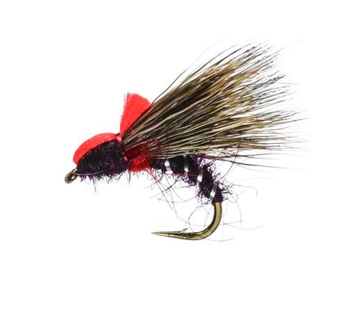 Caledonia Flies Claret Halfhog #10 Fishing Fly Barbed Caddis Or Sedge Fly
