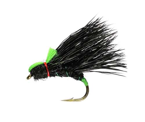 Caledonia Flies Sedgehog Black #12 Fishing Fly Barbed Caddis Or Sedge Fly