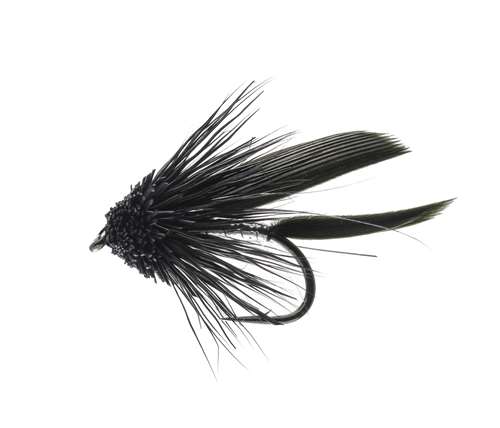 Caledonia Flies Muddler Black #12 Fishing Fly Barbed Lure or Streamer Fly