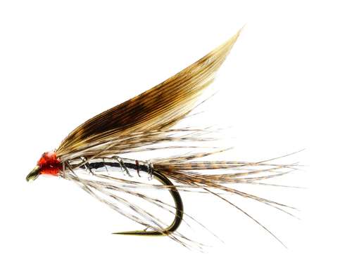 Caledonia Flies Silver March Brown Winged Wet #12 Fishing Fly