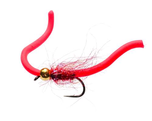 Caledonia Flies Squirmy Wormy Bloodworm #10 Fishing Fly