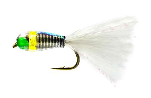 Caledonia Flies Titanic White Bug #12 Fishing Fly Barbed Nymph Fly