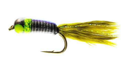 Caledonia Flies Titanic Olive Bug #12 Fishing Fly Barbed Nymph Fly