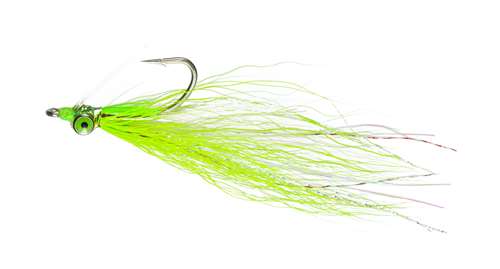 Caledonia Flies Saltwater Chartreuse Mirror Clouser #4 Fishing Fly