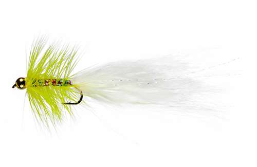 Caledonia Flies Yellow Dancer #10 Fishing Fly Barbed Nymph Fly