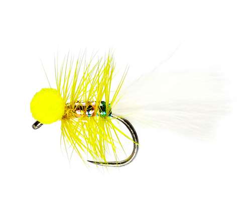 Caledonia Flies Yellow Dancer Booby Barbless #12 Fishing Fly