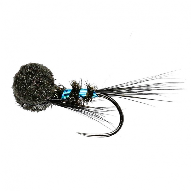 Caledonia Flies Holo Kingfisher Diawl Booby Barbless #14 Fishing Fly