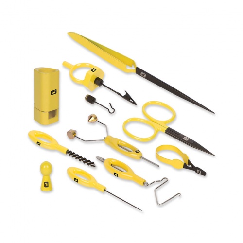Loon Outdoors Fly Tying Tool Kit Complete Yellow Fly Tying Tools