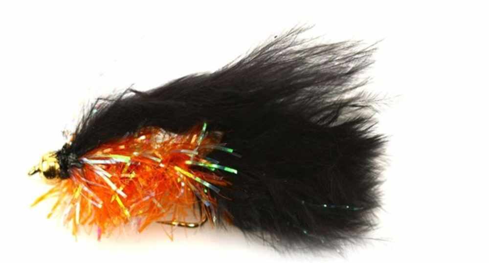 Fritz Bead Head (BH) Cats Black & Orange Lure / Streamer