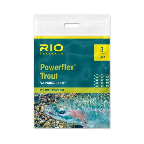 Rio Products Powerflex Trout Leader 9Ft / 2.7M Triple Pack 5X For Fly Fishing (Length 9ft / 2.75m 3)