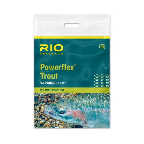 Rio Products Powerflex Trout Leader 7.5Ft / 2.3M 7X For Fly Fishing (Length 7ft 6in / 2.29m)
