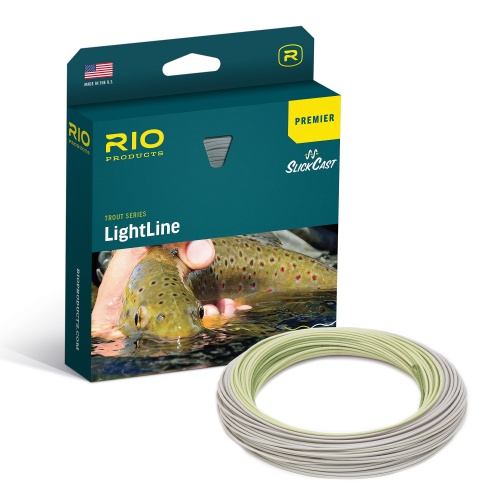 Rio Products Premier Rio Lightline Moss / Ivory (Double Taper) Dt2 Flyline (Length 70ft / 21.4m)