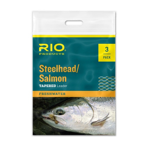 Rio Products Steelhead / Salmon Leader 9Ft / 2.7M Triple Pack 16Lb / 8Kg For Flyfishing (Length 9ft / 2.75m 3)