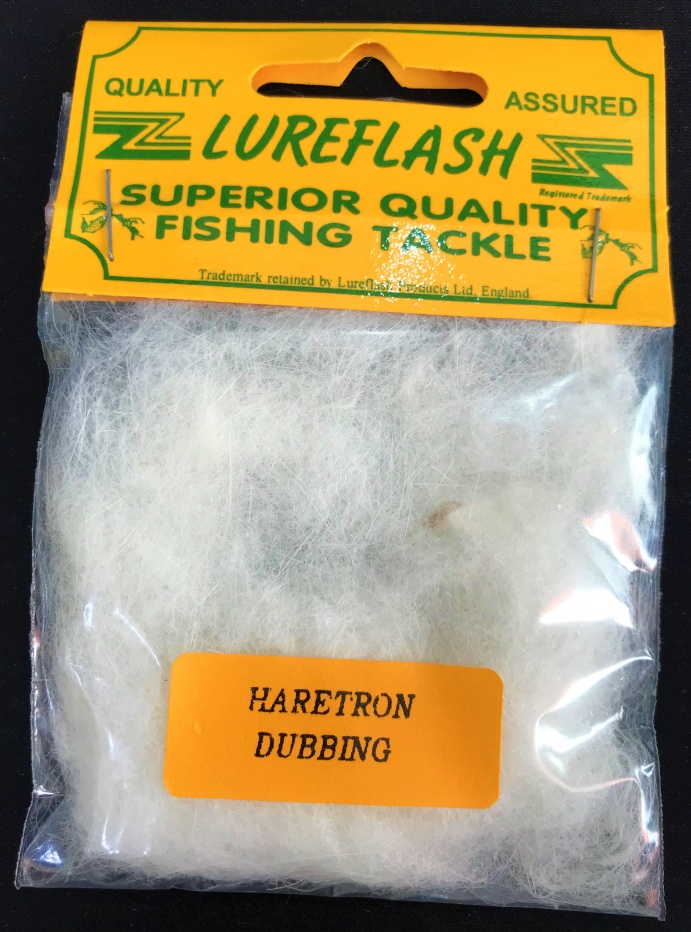 Lureflash Haretron Dubbing White Fly Tying Materials