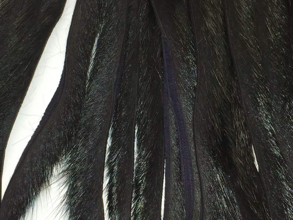 Veniard Pine Squirrel Skin Micro Zonker Black Fly Tying Materials