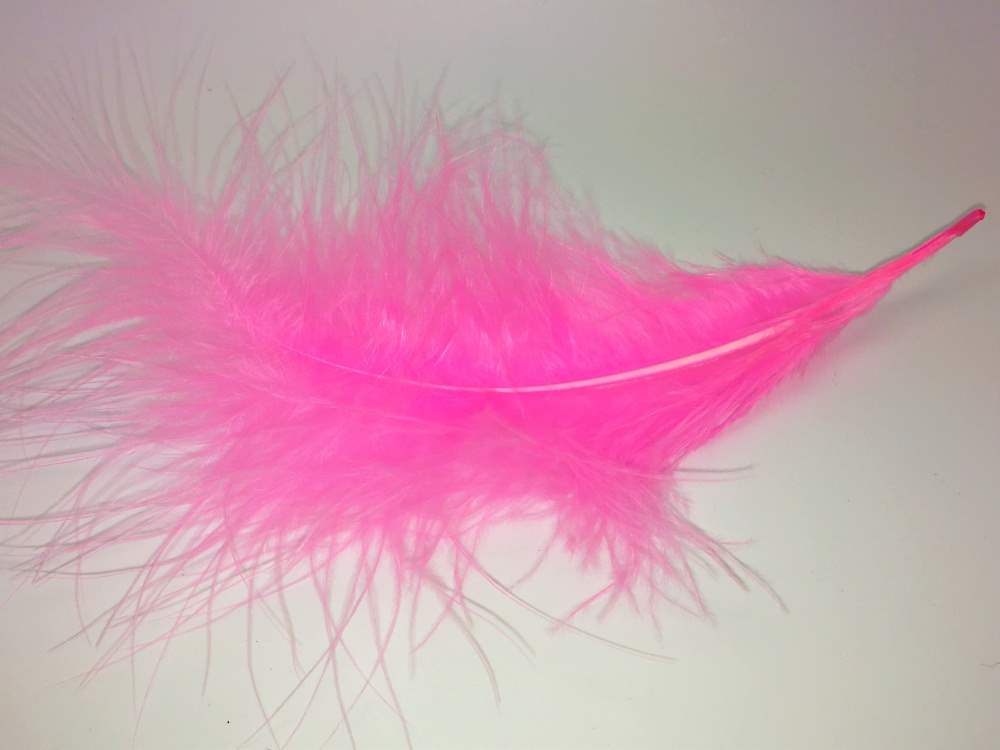 Veniard Turkey Marabou Feathers Baby Pink Fly Tying Materials
