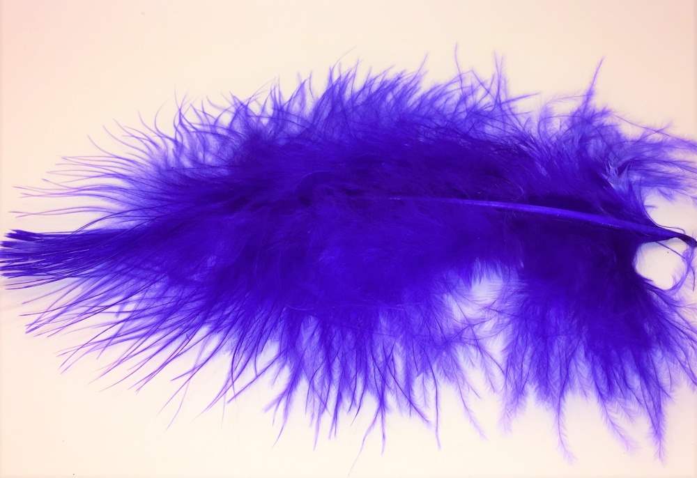 Veniard Turkey Marabou Feathers Dark Blue Fly Tying Materials