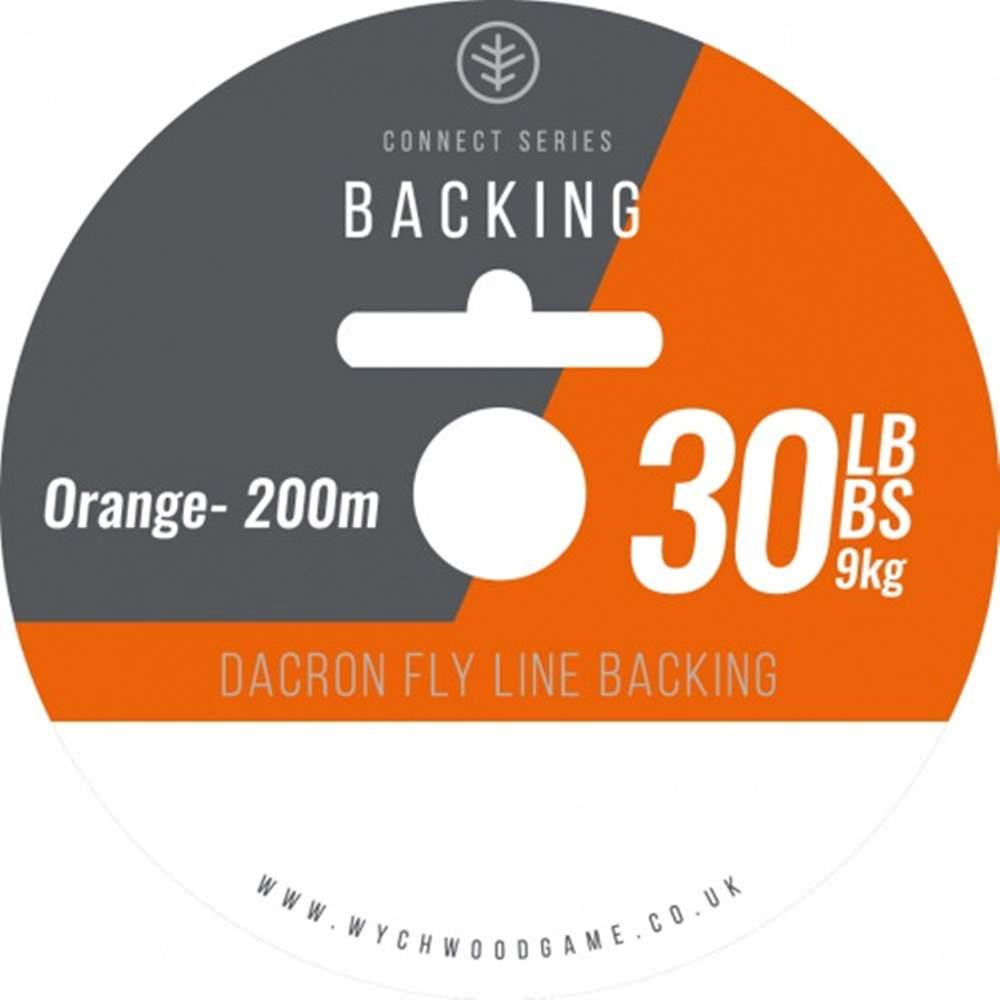 Wychwood Connect Series Dacron Flyline Backing Orange 30Lb 200m For Fly Fishing