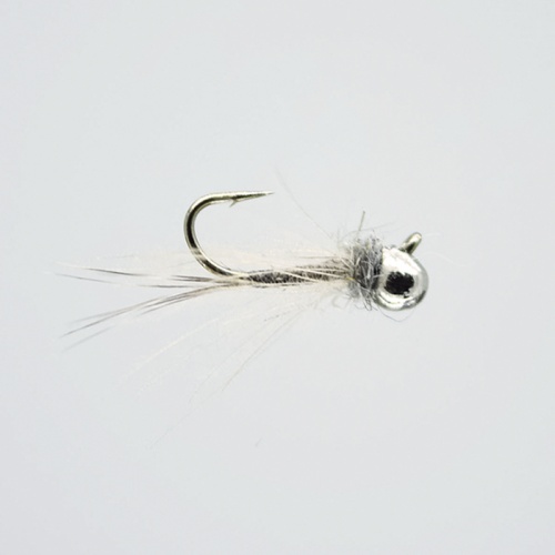 The Essential Fly Bidoz Off Bead Jig Silver Cdc Quill Fishing Fly