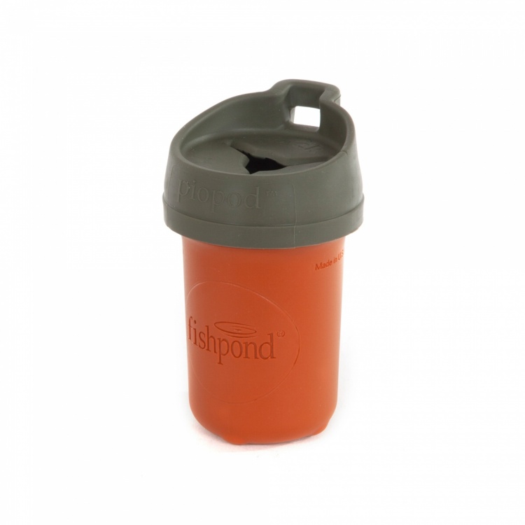 Fishpond Pack It Out Piopod Microtrash Container Cutthroat Orange