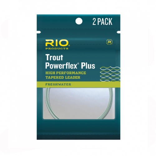 Rio Products Powerflex Plus Leader 12Ft / 3.7M 7X For Trout & Grayling Fly Fishing (Length 12ft / 3.66m)