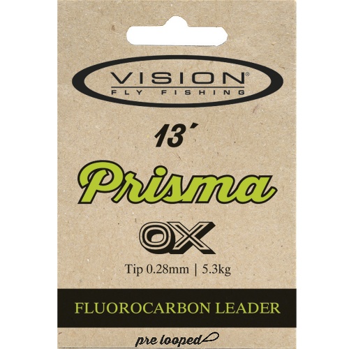 Vision Leader Prisma 13 Foot 6.6Lb / 3Kg / 3X For Fly Fishing