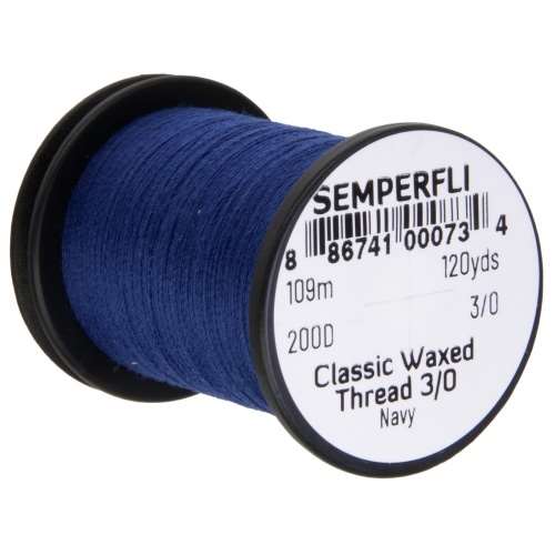Semperfli Classic Waxed Thread 3/0 120 Yards Navy