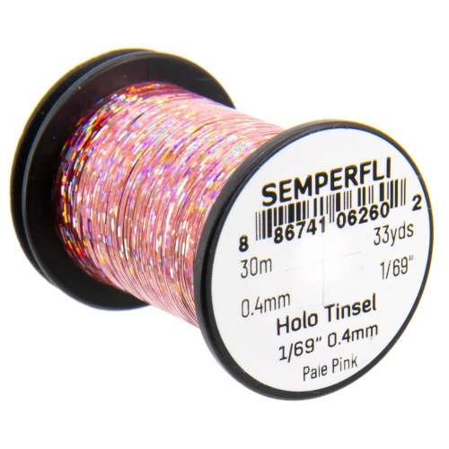 Semperfli 1/69'' Holographic Tinsel Pale Pink