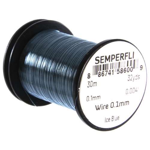 Semperfli Wire 0.1mm Ice Blue