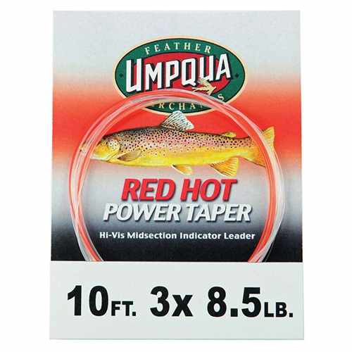 Umpqua Red Hot Power Taper - Tapered Leader 10' 3X 8.5lb