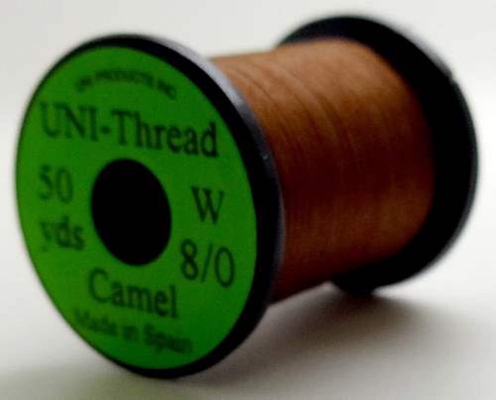 Uni Pre Waxed Thread 6/0 200 Yards Camel Fly Tying Threads (Product Length 200 Yds / 182m)