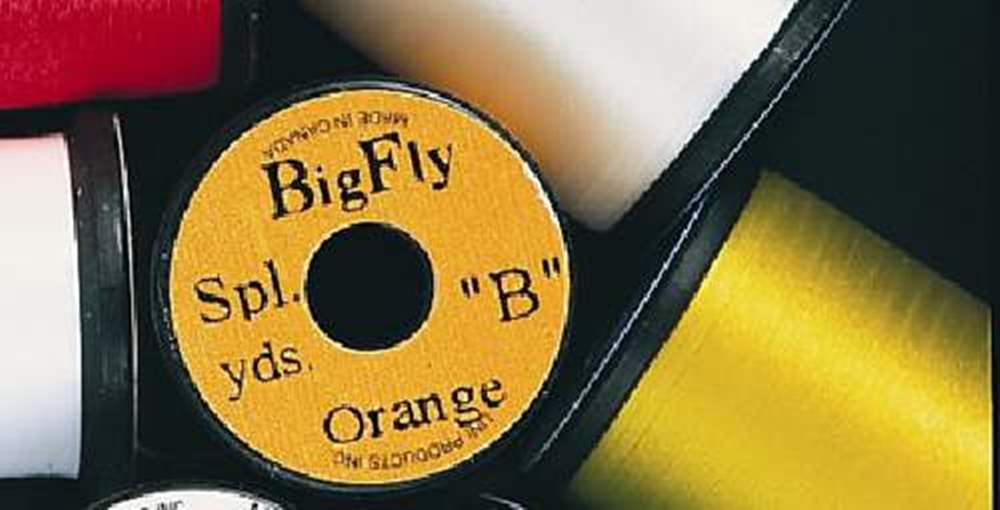 Uni Big Fly 3/0 Orange Fly Tying Threads (Product Length 80 Yds / 73m)