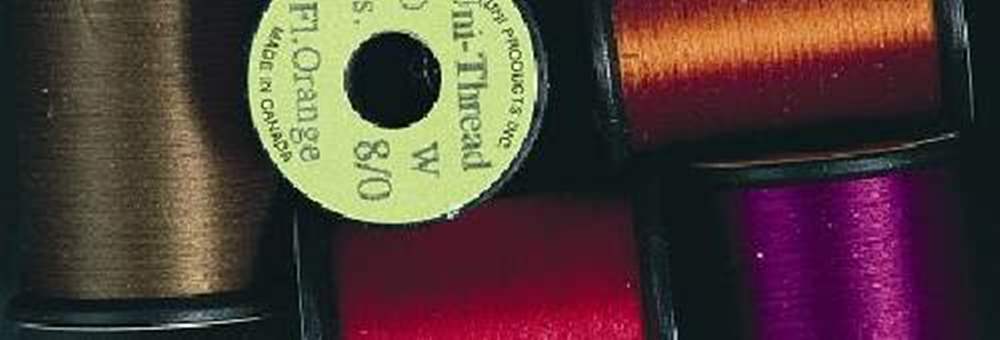 Uni Super Midge Pre Waxed Thread 8/0 50 Yards Orange Fly Tying Threads (Product Length 50 Yds / 45.7m)